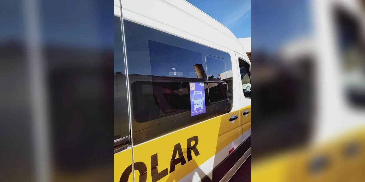 Vans escolares terão novo sistema de identificação em PG