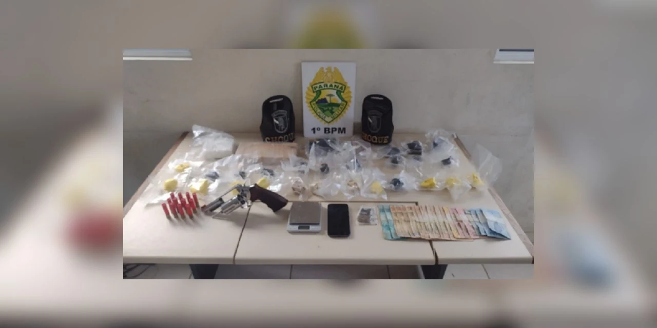 Homem é detido com drogas e arma nas proximidades de colégio de PG