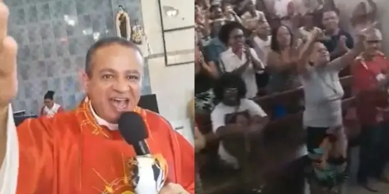 Vídeo: Padre viraliza ao cantar pagode durante missa