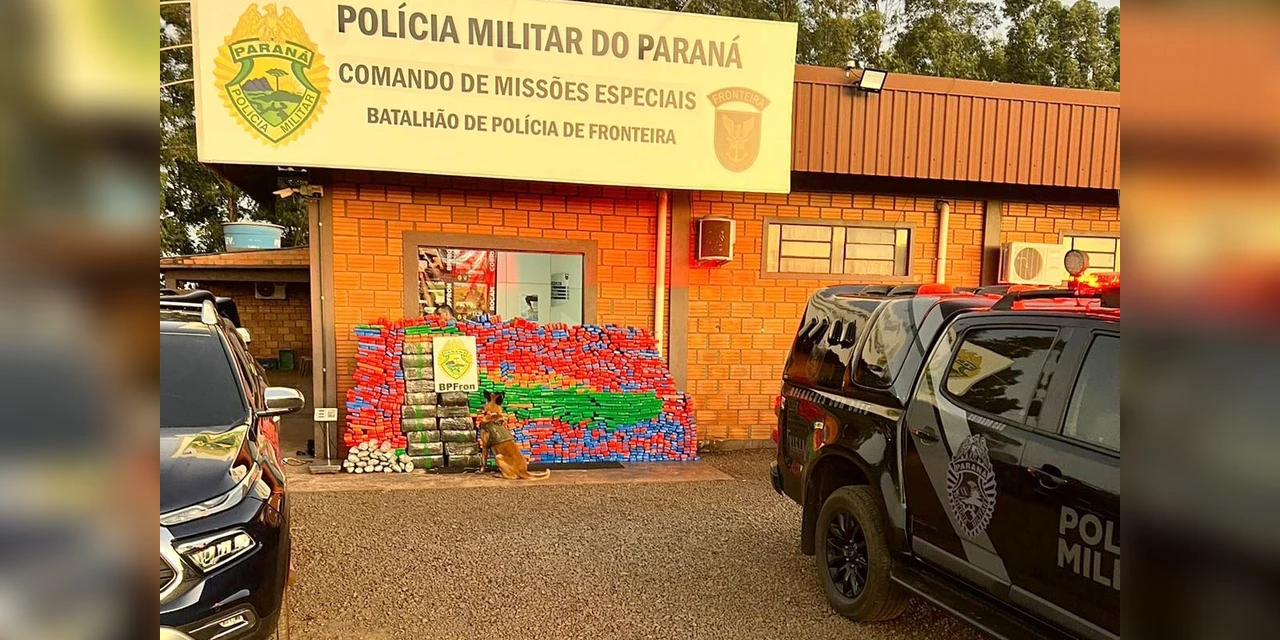 Polícia Militar apreende mais de uma tonelada de drogas no Paraná