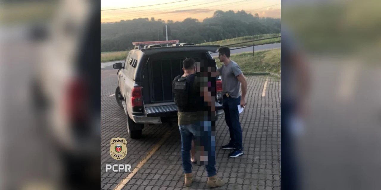 Neto é preso pela Polícia Civil após desrespeitar medida protetiva e agredir avó no interior do Paraná
