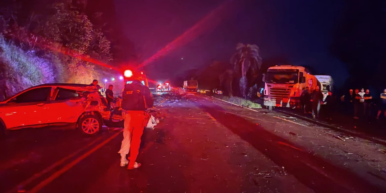 Grave acidente deixa três mortos na Serra da Esperança, na BR-277