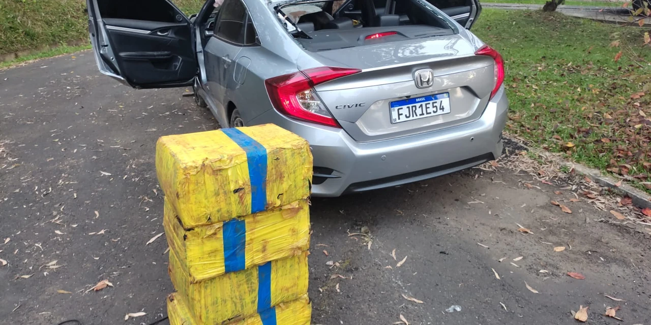 Mais de 500 kg de maconha são apreendidos em veículo na BR-376 em PG