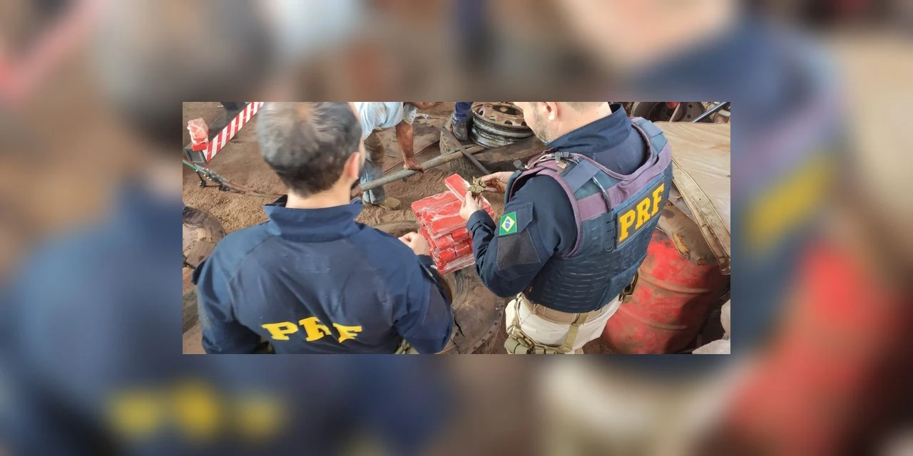 Motorista é preso com mais de 900 kg de maconha em pneus de caminhão no PR