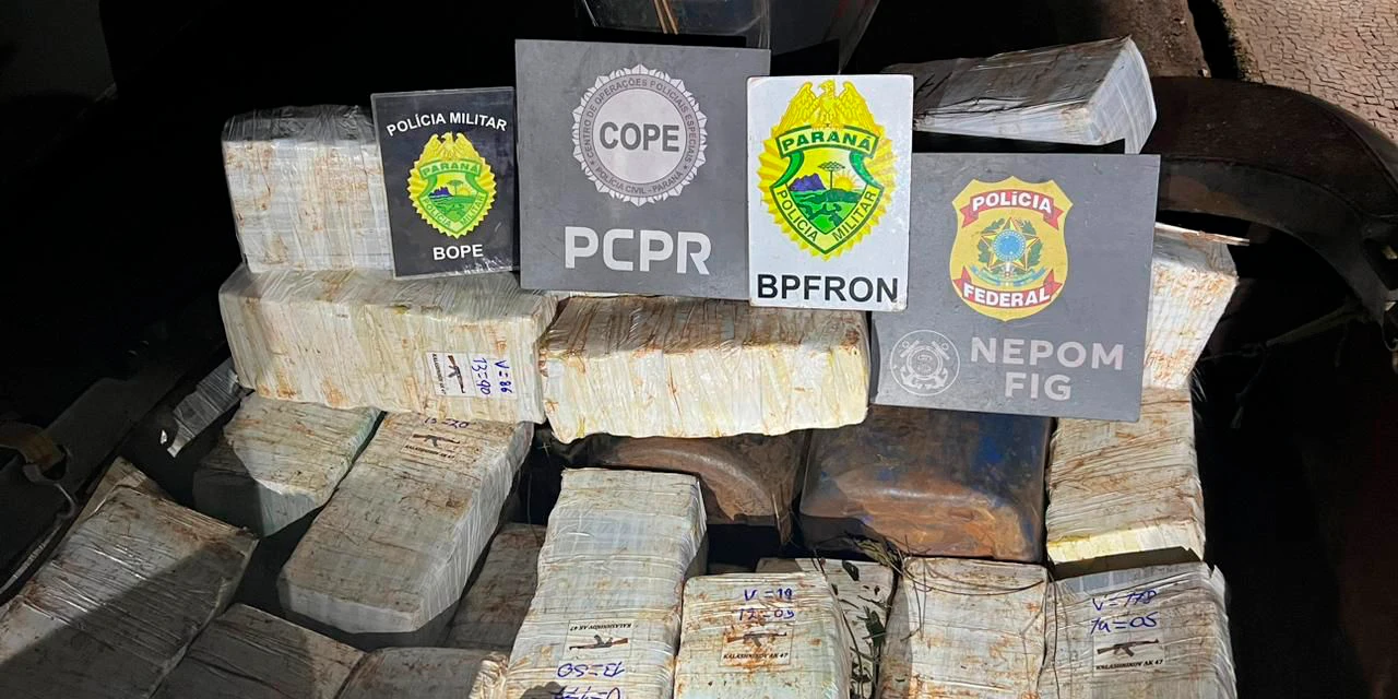 Polícia apreende uma tonelada de drogas em operação que abrange fronteiras e divisas