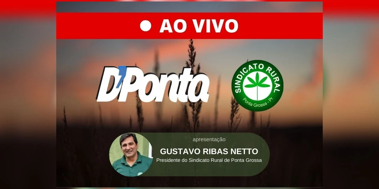 Ao vivo: Sindicato Rural de PG e D’Ponta News abordam contextualização do manejo de cigarrinha do milho