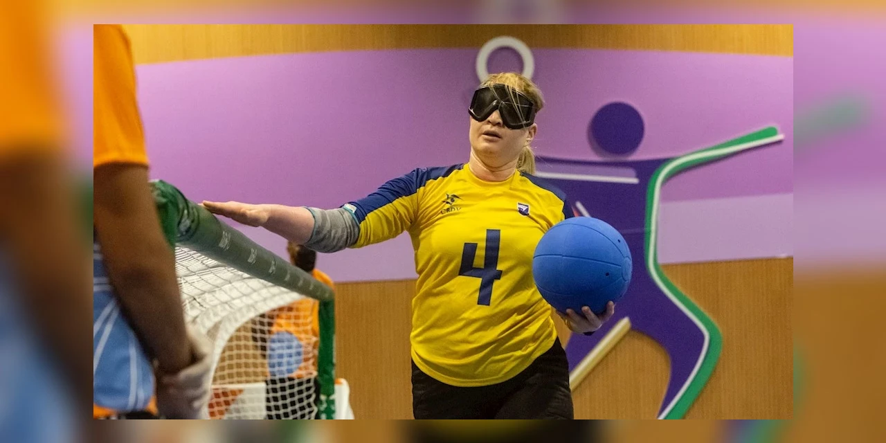 Seleção feminina de goalball estreia com goleada em competição na Suécia