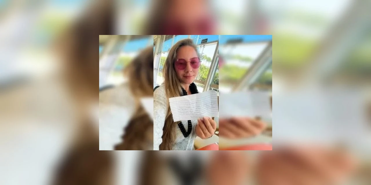 Influencer de Curitiba viraliza por receber bilhete de vizinha: “Pode parar de ficar se exibindo sem roupas?”