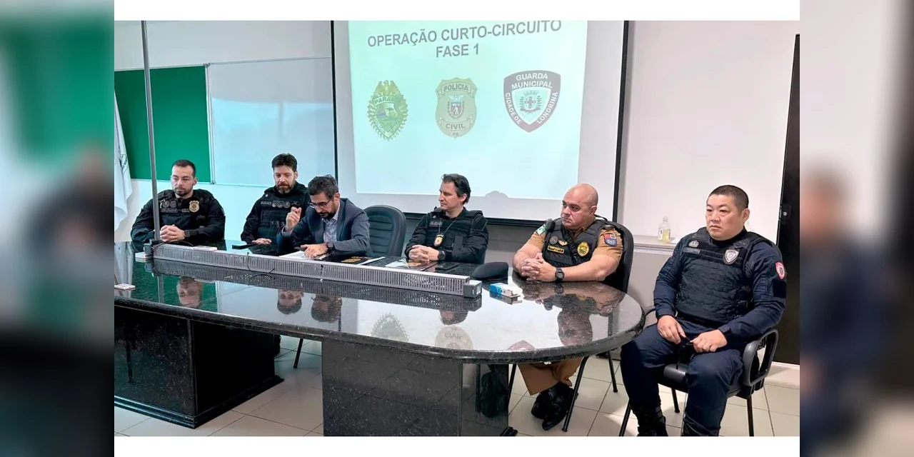 Operação policial prende oito pessoas durante operação contra furtos e receptação em Londrina