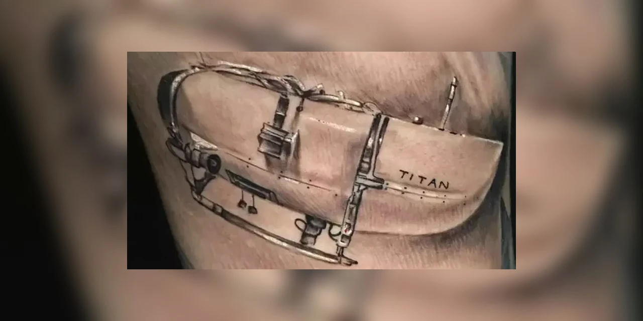 Brasileiro tatua submarino que implodiu ao visitar Titanic e causa polêmica nas redes sociais