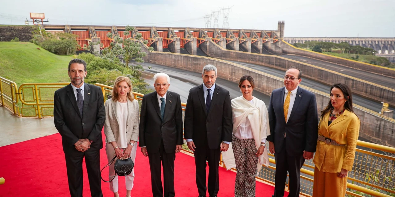 "Monumento da humanidade", diz presidente da Itália sobre usina de Itaipu durante visita à hidrelétrica