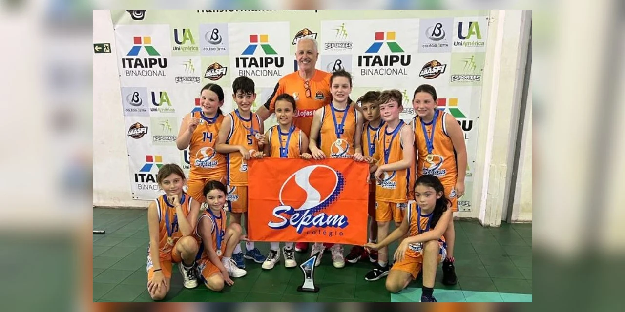 Colégio Sepam conquista primeiro lugar na 'Copa Foz do Iguaçu de Mini-Basquete'