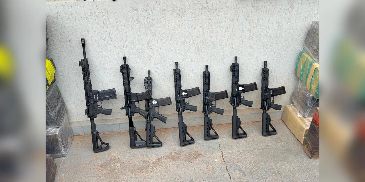 Forças de segurança apreendem 82 armas e duas toneladas de drogas no PR