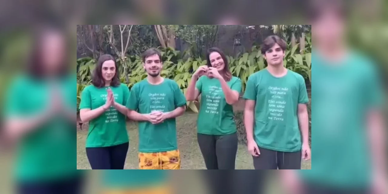 Vídeo: Família de Faustão participa de campanha de doação de órgãos do Ministério da Saúde