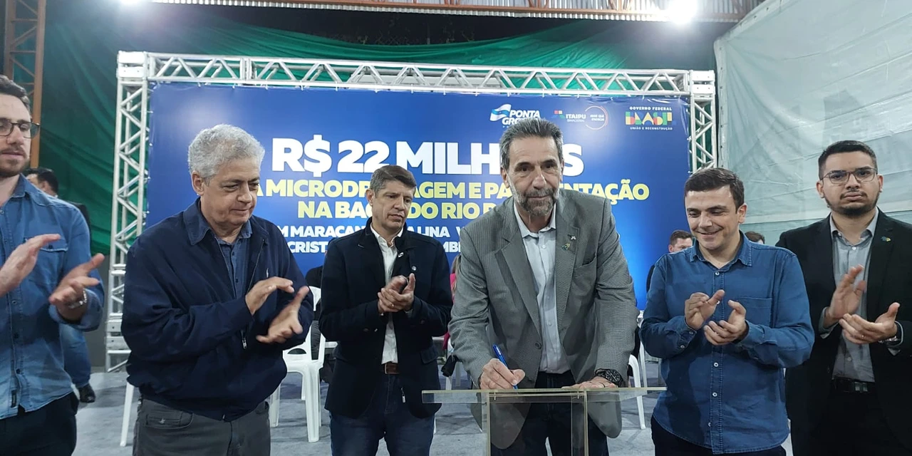 PG e Itaipu Binacional anunciam R$ 22 milhões em investimentos de microdrenagem e pavimentação