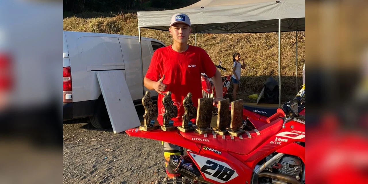 Piloto ponta-grossense conquista vitórias em campeonato de velocross