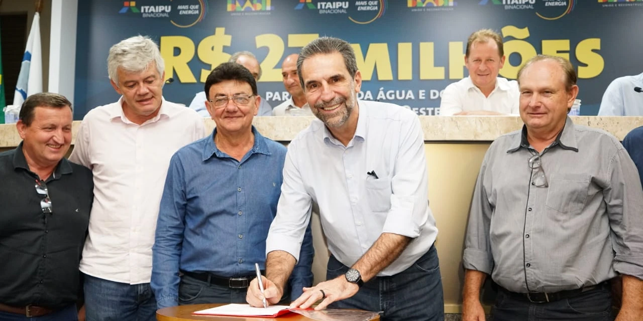 Itaipu assina convênio de R$ 29 milhões com 12 municípios do Oeste do PR