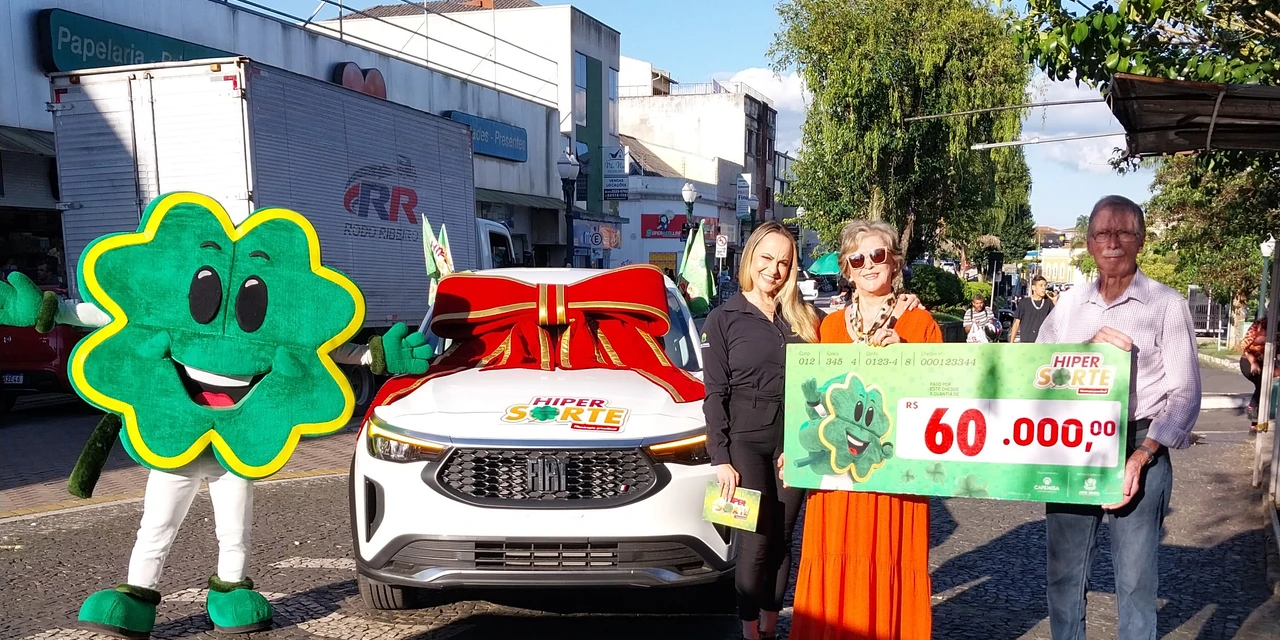 Conheça a moradora de PG que faturou um carro 0 km e R$ 60 mil no sorteio do Hiper Sorte