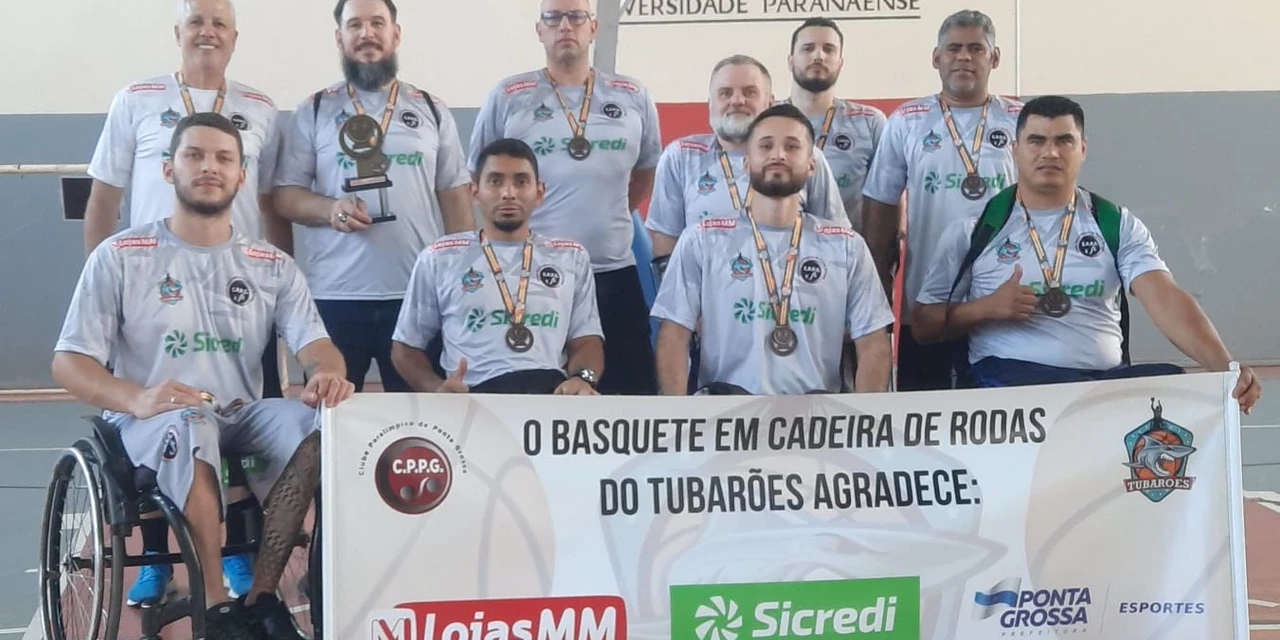 Equipe Tubarões termina com o bronze do estadual de Basquete em Cadeira de Rodas