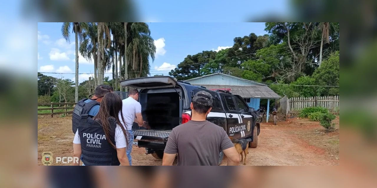 Polícia Civil prende homem por descumprimento de medida protetiva e disparo de arma de fogo em Castro