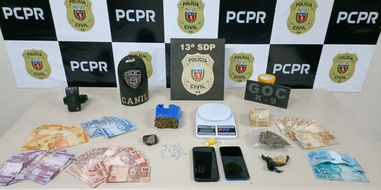 Polícia Civil e Guarda Municipal fecham ponto de drogas e prendem mulher em PG