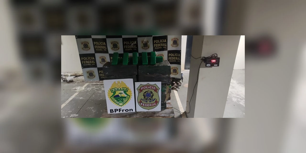 PF e BPFRON realizam apreensão de 430kg de maconha no Paraná