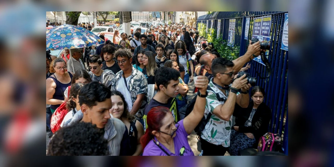 Projeto GGPEL: Primeiro dia de provas do Enem 2023 registra 28,1% de ausências