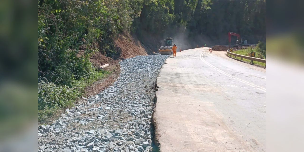 DER/PR prepara desvio temporário no km 48 da PR-092, em Rio Branco do Sul