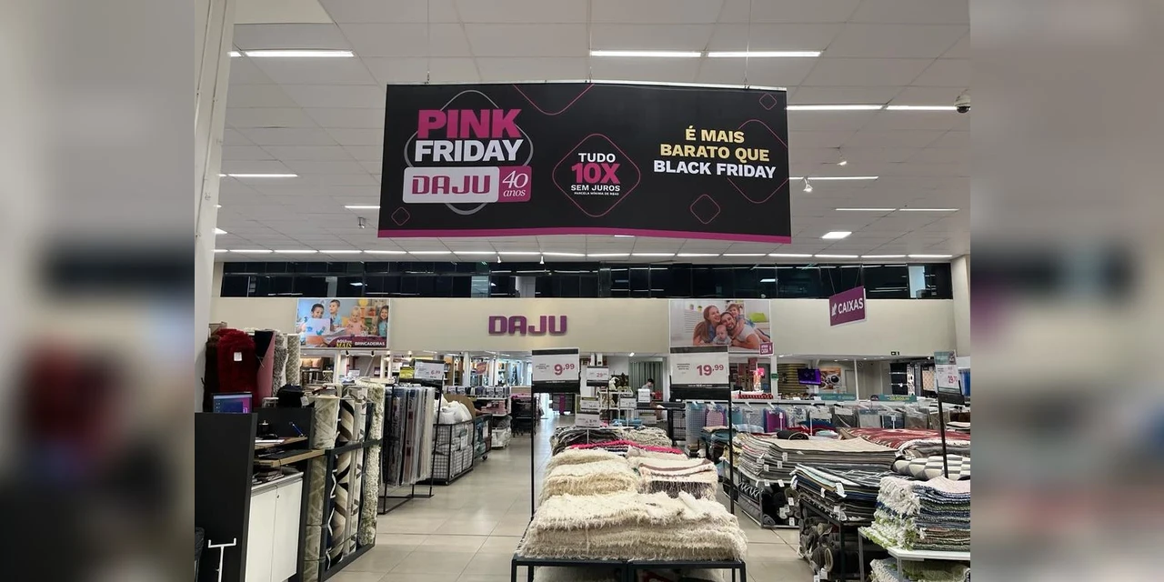Pink Friday Daju tem ofertas imperdíveis com descontos de 30% a 60%