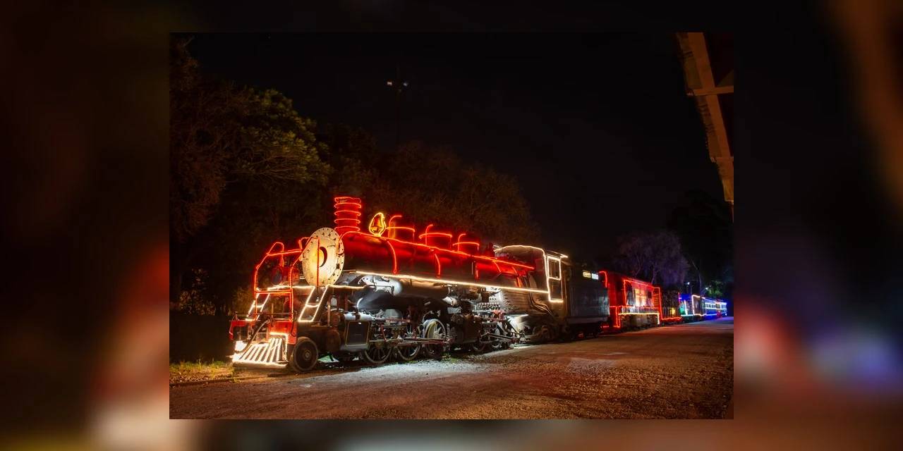 Maria Fumaça iluminada passa por PG em dezembro; confira o itinerário