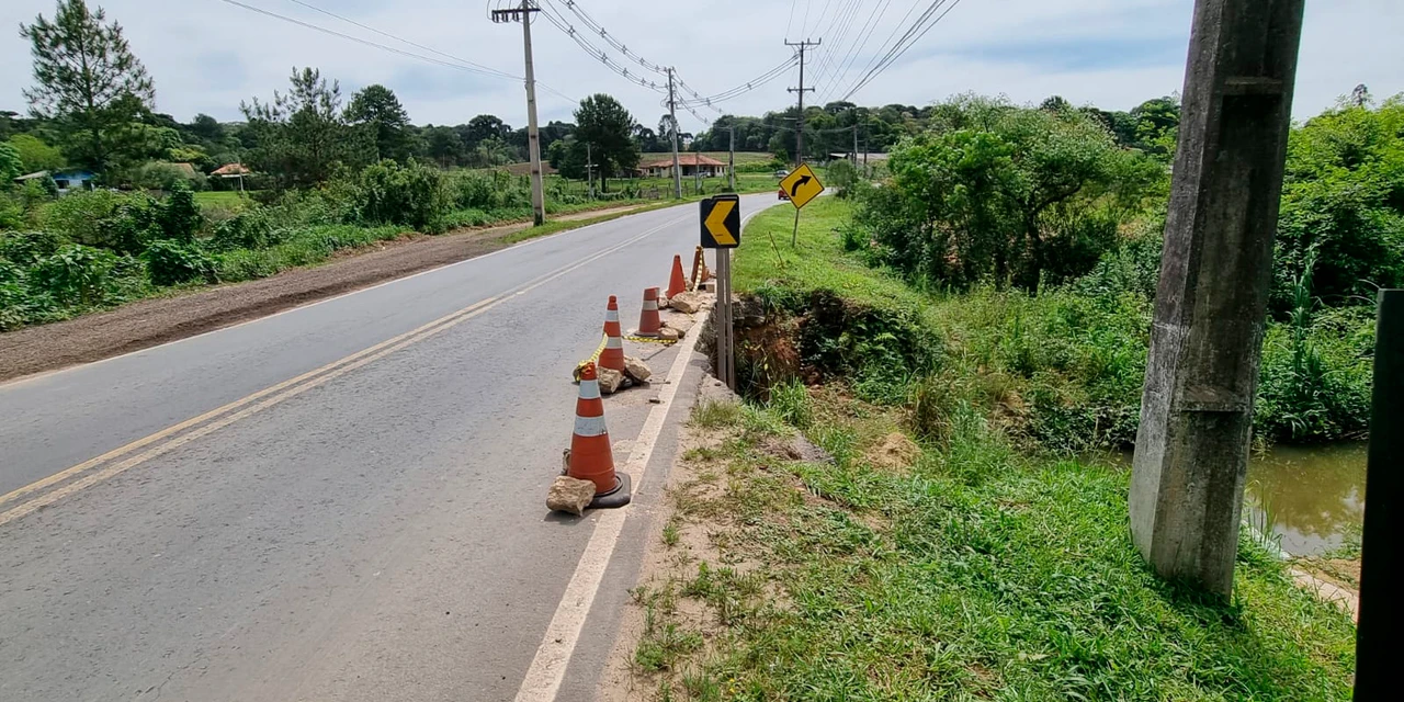 PR-427 terá bloqueio parcial em Campo do Tenente para obras do DER-PR nesta quinta