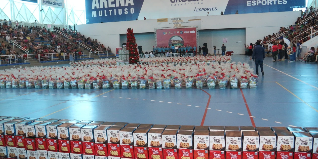 Ponta Grossa entrega 1.100 cestas do 'Natal Solidário' a famílias em vulnerabilidade social