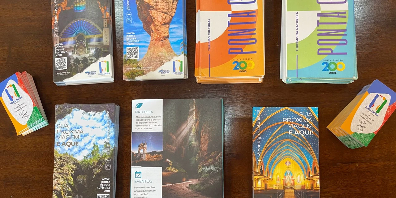 Secretaria de Turismo distribui materiais informativos para empresas do setor em PG