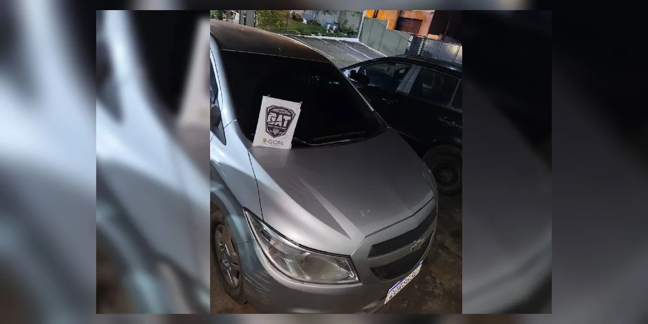 Guarda Municipal recupera Onix supostamente roubado por menor