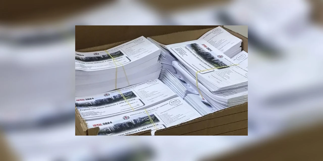 Londrina inicia o envio de 279 mil carnês do IPTU 2024