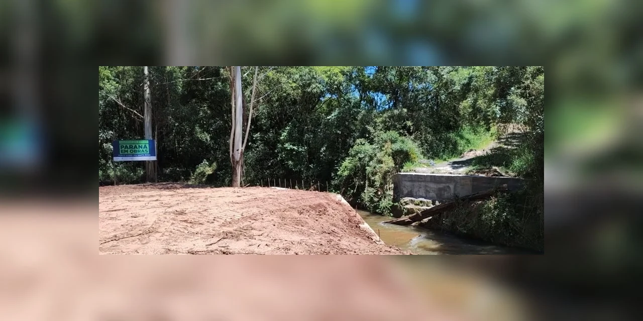 Prefeitura de Tibagi finaliza primeira parte da obra na ponte do Barreiro