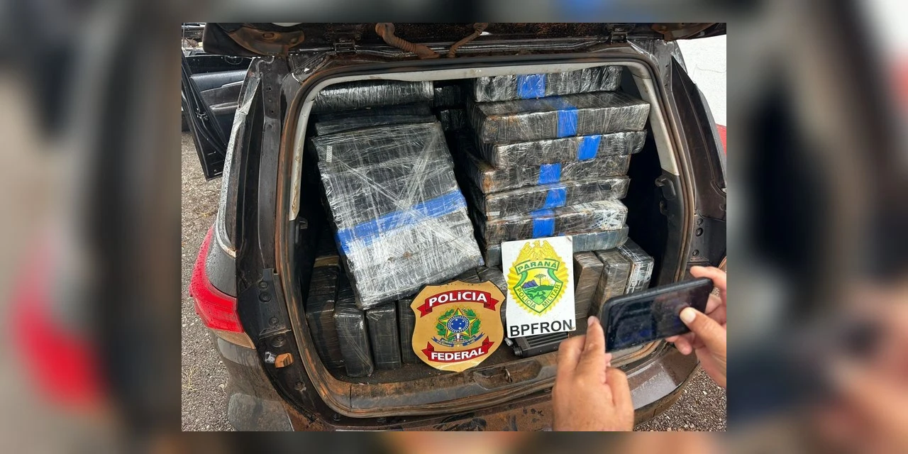 PF e BPFron apreendem duas toneladas de maconha no Paraná