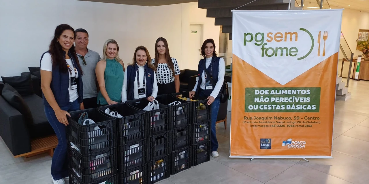 PG Sem Fome recebe primeira doação de alimentos de 2024