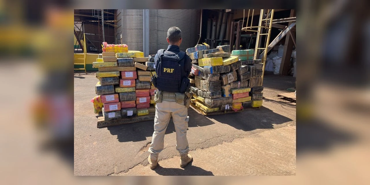 PRF localiza 3 toneladas de maconha escondidas em meio a carga de milho