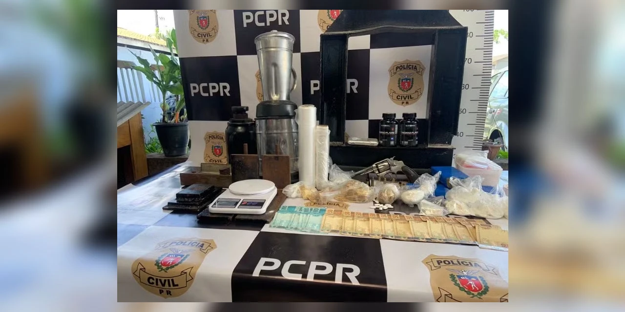 Polícia encontra laboratório de drogas em residência no Paraná