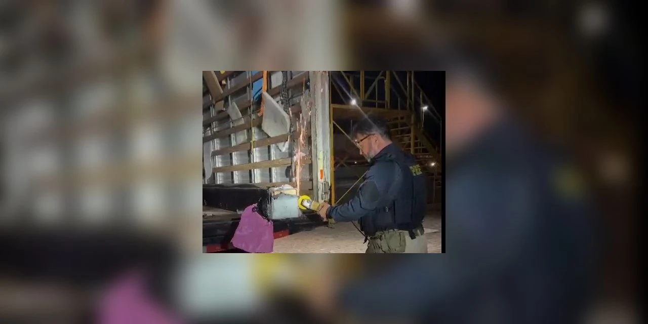 PRF apreende maconha escondida em elevador automotivo no Paraná