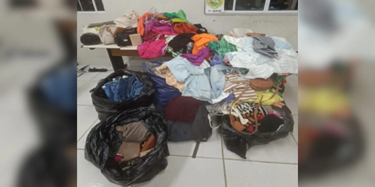 Roupas furtadas são recuperadas pela Polícia Militar em PG