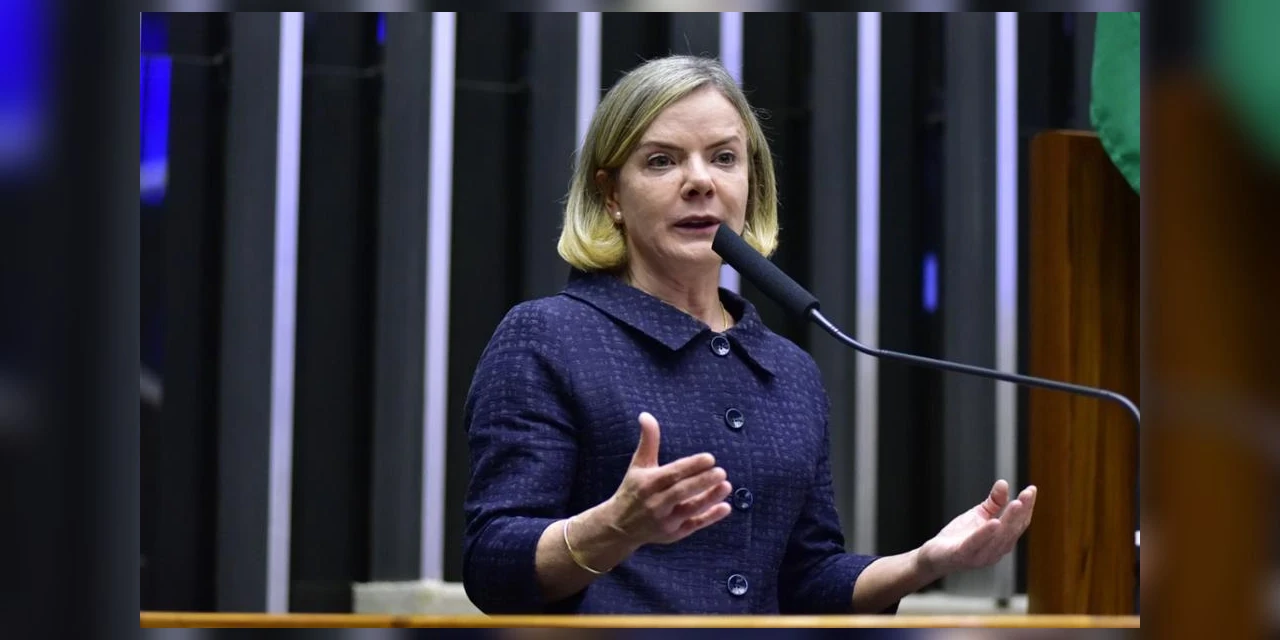 "Onde estavam os bolsonaristas quando o inelegível recebeu neta de ministro de Hitler?", questiona Gleisi Hoffmann