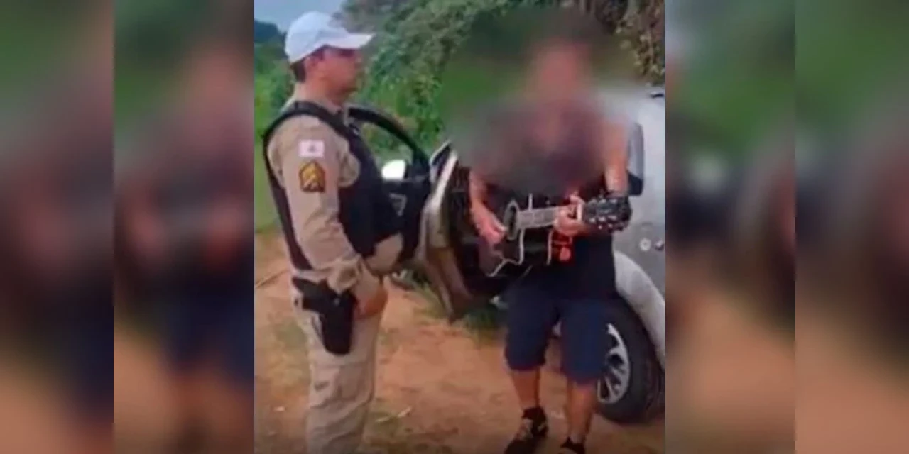 Motorista embriagado canta para PM durante abordagem; "Seu guarda, eu não sou vagabundo"