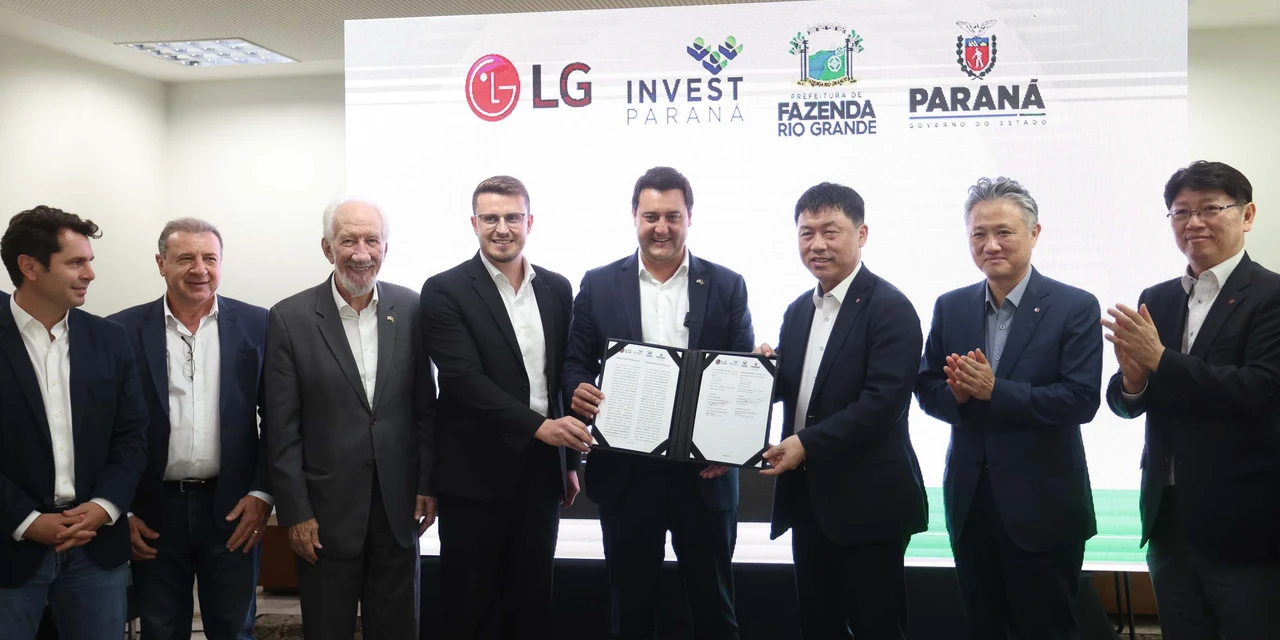 Paraná firma acordo com a LG para receber nova fábrica no Brasil