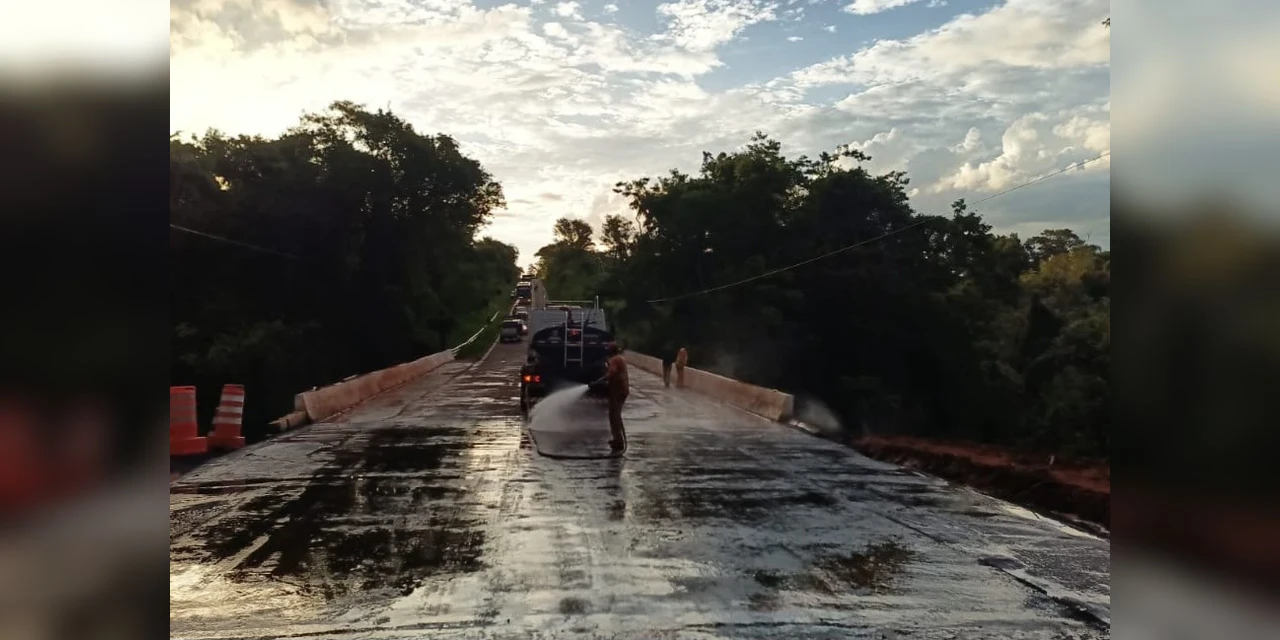 Com obras aceleradas, DER/PR libera ponte em rodovia entre Paranavaí e Amaporã