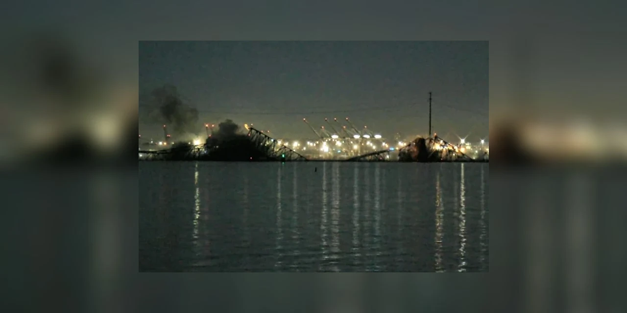 Vídeo: Ponte desmorona após ser atingida por navio nos EUA