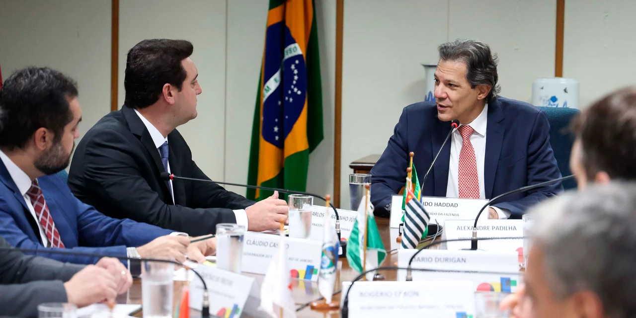 Em encontro do Cosud com Haddad, Ratinho Junior destaca saúde financeira do Paraná