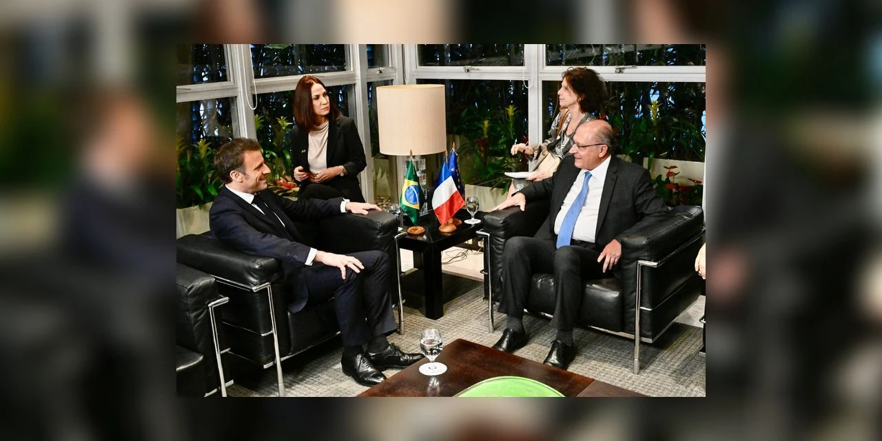 Acordos comerciais são “ganha-ganha”, diz Alckmin a Macron