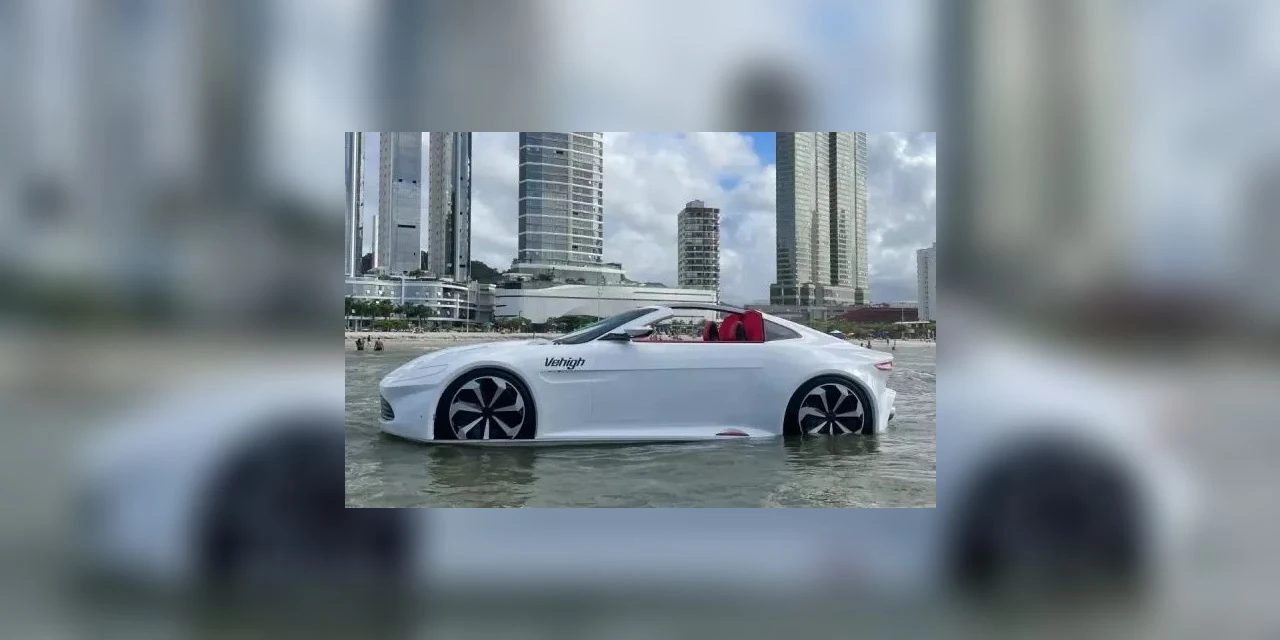 Carro aquático chama atenção no litoral do Sul do Brasil; veja detalhes e valores